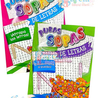 Puras Sopas de Letras MAYUSCULAS 2 PZS