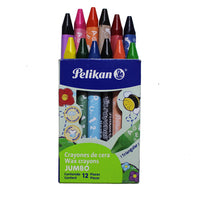 Crayón triangular Jumbo, 12 colores - Pelikan