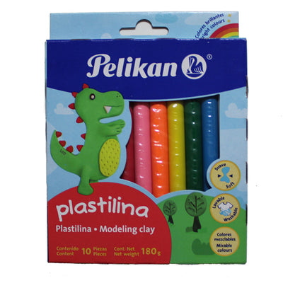 Plastilina, 10 colores - Pelikan
