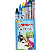 Crayón delgado, 6 colores - Carmen